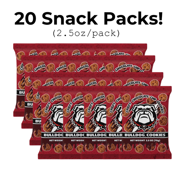 Bulldog Cookies 🍪 20X (2.5oz) Snack Packs!